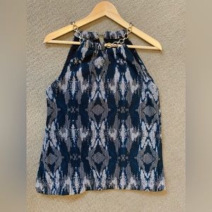 Halter style Alfani top with chain detail
